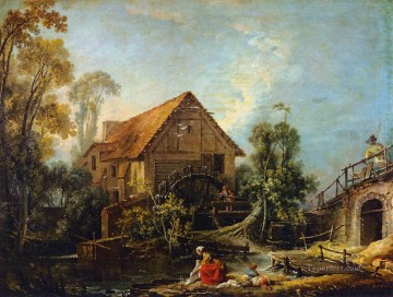 The Mill Francois Boucher Oil Paintings